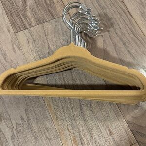 Set of Tan Velvet Hangers